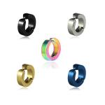 Ear Clip Non Piercing Earrings Fake Earrings for Men Circle Round Earring