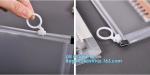 durable clear PVC Slider zipper stand up bag, 100% oxo boidegradable clear pvc