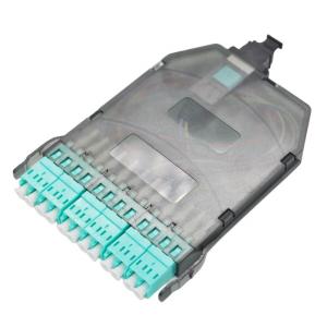 Wholesale 1 MPO to LC/UPC 12 Ports LC Cassette Box Om3 Waterproof Fiber Optic Patch Panel from china suppliers