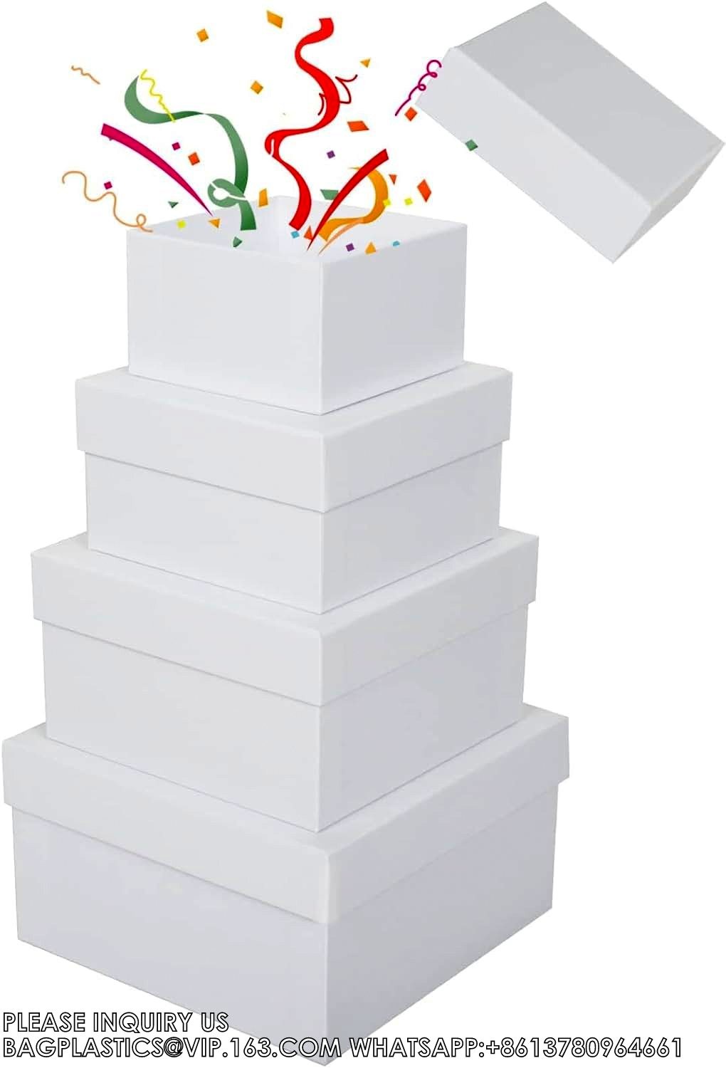 Black Gift Boxes Birthday Wedding Graduation Christmas Gift Wrapping Boxes groomsmen Presents Wrapping