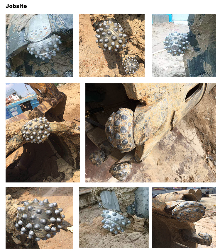 Kellyway Rock Drilling 12-1/4 Rock Roller Bits In Piling Works