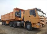 Customizable Dump Semi Trailer 3 Axles Solid Substance Transport Landing Gear