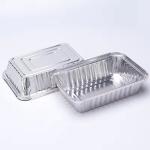 Container Box Tray Aluminum Lid Rectangle Travel Aluminum Foil Container
