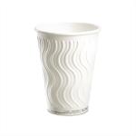 Food Grade Double Wall Embossed Paper Cups With FSC Certified Customized
