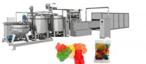 China Large Gummies candy Production Line 600kg /h CE ISO jelly candy gelatim softcandy processing machines on sale
