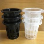 Clear or Black 2" 3" 4" Mesh Hydroponic Plant Pot Durable and Perfect for