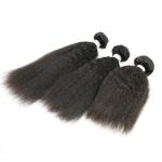 Grade 8A Peruvian Human Hair Bundles Extension Kinky Virgin Hair Straight
