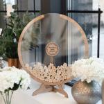 Wooden Wedding guest book Wedding decoration layout message board