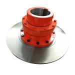 Custom Orange Flexible Gear Coupling 400mm 450mm 500mm Brake Disc Shaft