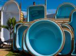 OEM Outdoor Free Standing Fiberglass in Ground Swimming Pool for Home Use