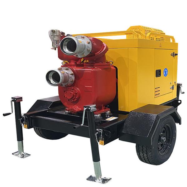 High Quality Water Pressure Pump Solid Handing 76mm Self Priming Mud Pump Mobile Water Pump