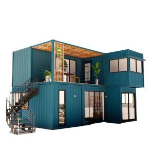 Wholesale Customized Color 20ft Flat Pack Living Steel Frame Modular Home Prefab Sandwich Panel Shipping 3 Bedroom Container House from china suppliers