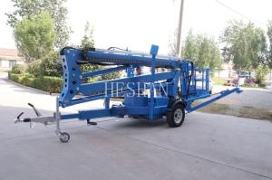 Wholesale Aerial Work Towable Articulating Boom Lift Hydraulic Trailer Mounted Boom Lift from china suppliers