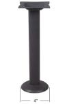 Bolt Down Restaurant Table Bases Cast Iron Powder Coated Finish Cheap Furniture