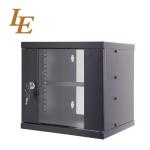4U 12U Small Cabinet With Glass Doors 10 Inch Wall Mount Rack With Cantilever