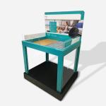 Movable Metal Counter POP Displays , Waterproof Point Of Purchase Counter