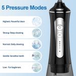 Travel and Household Dental Water Flosser Oral Irrigator with 5 Cleaning Modes