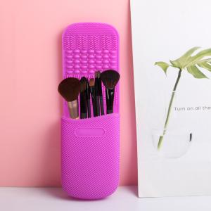 Wholesale Reusable Makeup Brush Cleaner Women Carrying Silicone Folding Cosmetic Organizer from china suppliers