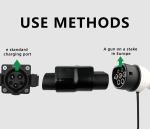 E-Mingze Factory Wholesales New Portable Charging Station Adapters 7KW Type 2