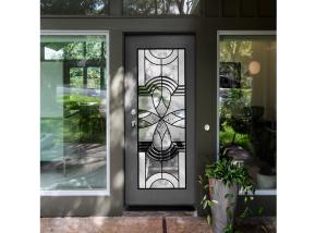 Wholesale Natural Light Elegant Entry Door Custom Decorative Glass Windows Simple Diffusion Art from china suppliers