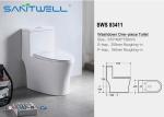 Ceramic bathroom ware S trap single unit toilet , single piece wc