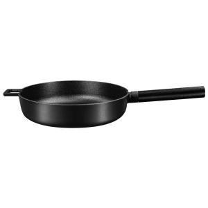 Wholesale Less Smoke Non Stick Cast Iron Skillet Round Bottom Wok Gas Nitriding 19cm Handle from china suppliers