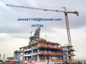 Wholesale QTZ100 75m Tower Crane 8 ton Max. Load 60m Boom 3m L46 Mast Section In Qatar from china suppliers