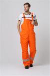 2 Side Pockets Mens Winter Bibs , OEM Fire Resistant Bib Overalls