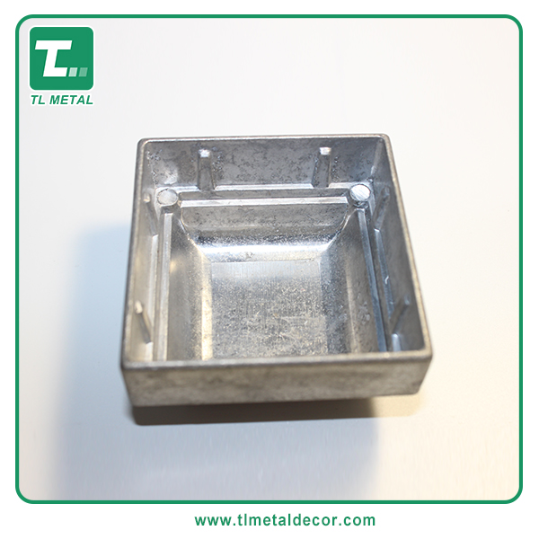 Manufacture 2 inch 2.5" press fit Aluminum flat Cap fence post cap