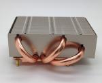 120W Copper Base Plate Aluminum Fin Copper Pipe Heat Sink For CPU Cooling
