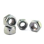 Nickel Plated M1-M16 Custom Stainless Steel Carbon Steel Hex Blue Nylock Insert