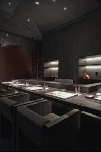 Wholesale Large Restaurant Rectangle Teppanyaki Grill Table with Customized Decoration from china suppliers
