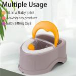 Solid Pink Blue Black Baby Toilet Potty Training Seat Lightweight PP TPE ABS