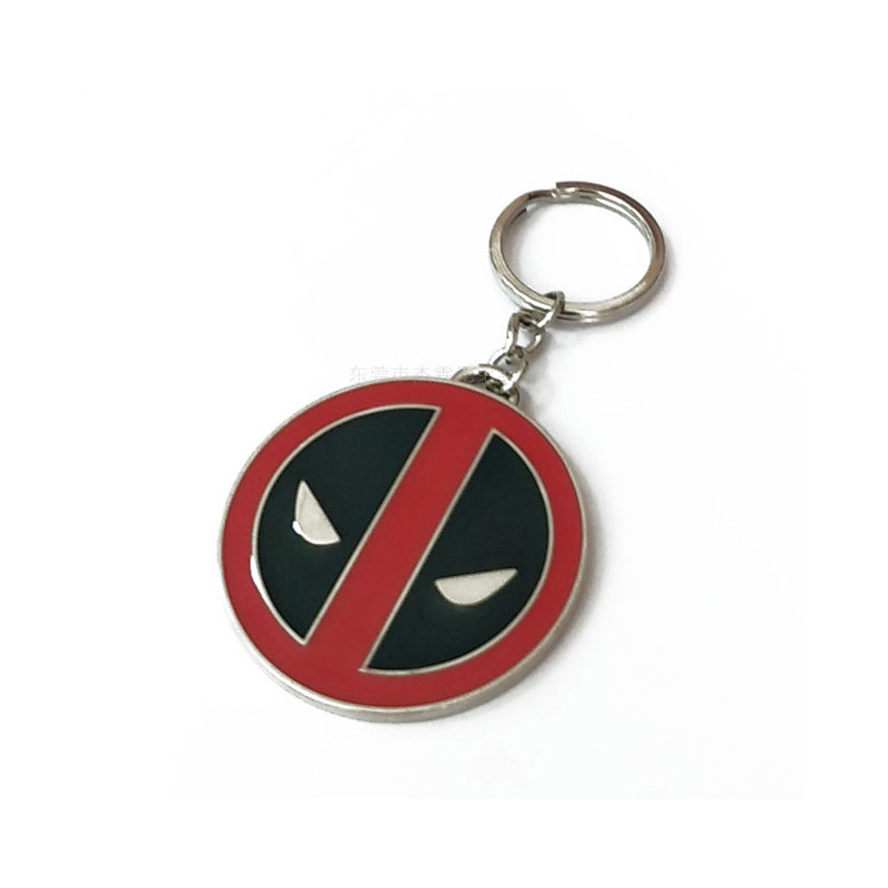 Small 3d Eco-friendly Metal Key Ring Marvel Heroes Deadpool For Kids Gifts