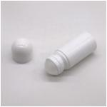 50ml/50cc HDPE White Plastic Roll On Bottle Round Shape for Other Cosmetic