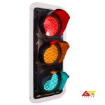 Aluminum Die Casting Three Series Full Appearance LED Traffic Light 300mm (12