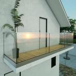 Construction Decorative Tempered PVB Laminated Safety Glass for Interior Stair