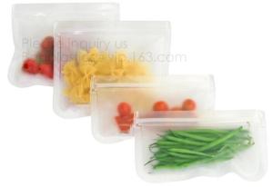 Wholesale Reusable cheap wholesale plastic peva food storage bag,Reusable silicone safe PEVA food storage sandwich bag bagplastics from china suppliers