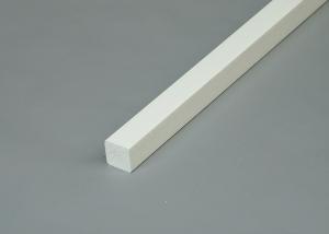 Blind Stop White Vinyl Waterproof PVC Trim Profile For Interior , No Warping