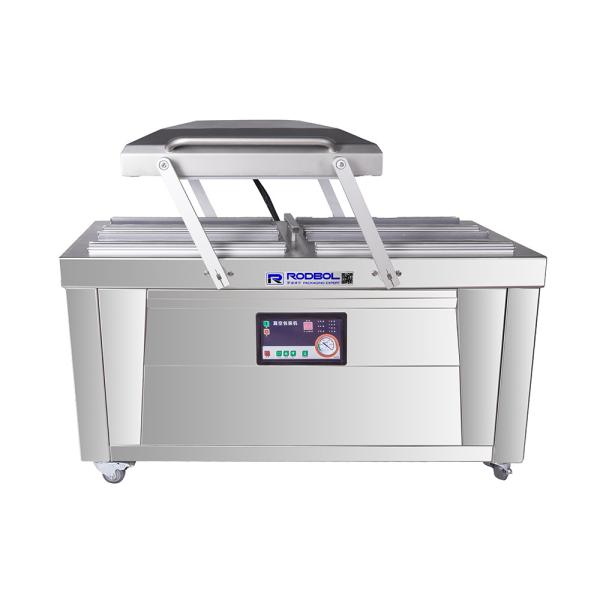 50Hz / 60Hz Double Chamber Vacuum Packaging Machine With PLC Control Panel