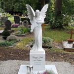 Cemetery Angel Statue Monument Marble Sculpture Cross Tombstone Grave Yard Stone