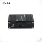 Mini 4K/60Hz HDMI 2.0 KVM USB to Fiber Optic Extender