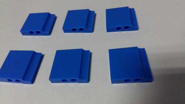 Quality Professional CNC Plastic Machining Polishing Blue POM Parts for sale
