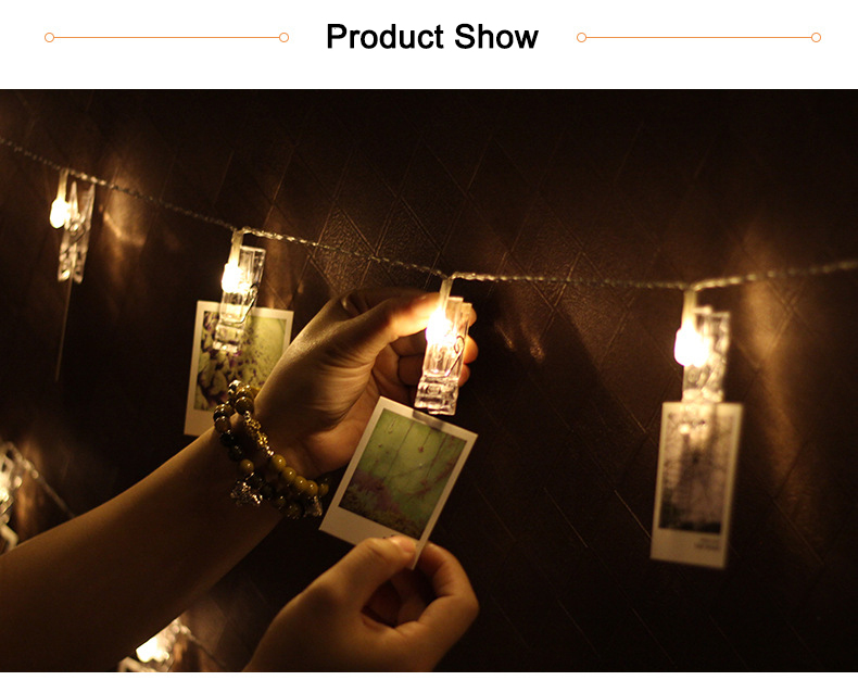LEDs Photo Clip LED String Light Battery Operated Photo Frame Clip Indoor Light Decor For Home Party Wedding