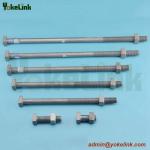 High Quality Forged Steel ASME B18.2.6 square machine bolt for Pole Line