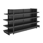 Four Side Metal Display Rack Shelf Supermarket Advertising Gondola Shelving