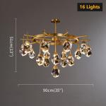 Modern Diamond Crystal Chandelier In Living Room minimalist chandelier(WH-CY-193