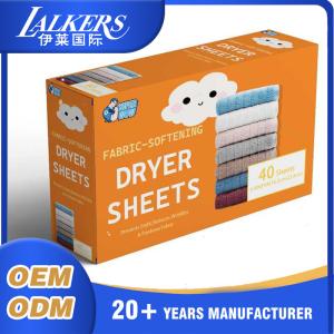 Wholesale ODM OEM Fabric Softener Dryer Sheets Fresh Fragrance For Home And Travel from china suppliers