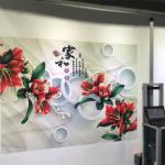 120w 18㎡/H CMYK 3D Vertical Wall Printer TX800 Nozzles