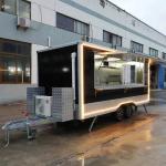 Mobile Square Fast Food Snack Trailer for Multipurpose Sales of Various